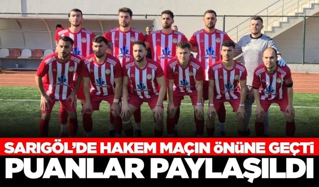 Sarıgöllü gençler hakem katliamından 1 puanla çıktı