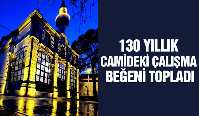 Hacı Ziya Bey Camii'ne estetik dokunuş