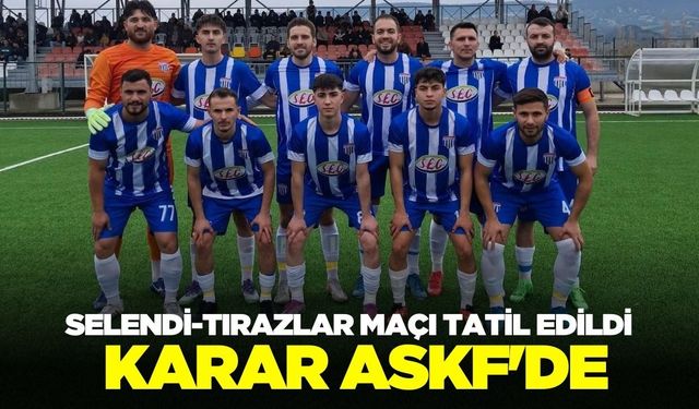 Selendi-Tırazlar maçı tatil edildi!