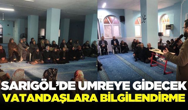 Sarıgöl'de Umreye gidecek vatandaşlara yönelik seminer!