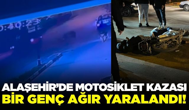 Alaşehir'de motosiklet kazası: 2 yaralı