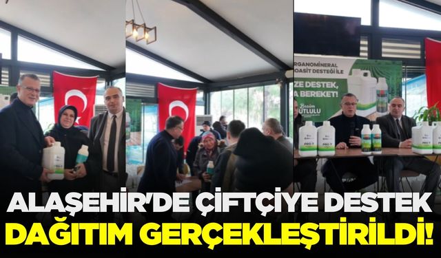 Alaşehirli çiftçilere Büyükşehir desteği