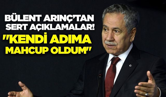 Bülent Arınç'tan çok konuşulacak açıklama: Kendi adıma mahcup oldum