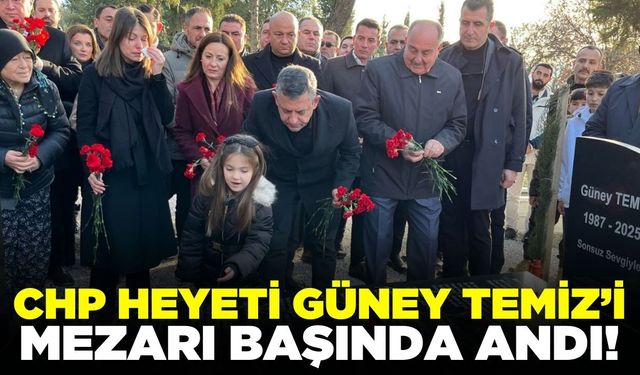 Özel, Güney Temiz’i Kabri başında andı