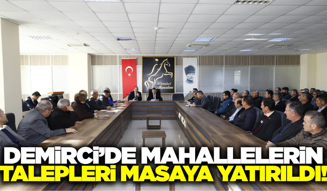 Demirci'de 2026 yılının ilk muhtarlar toplantısı gerçekleştirildi