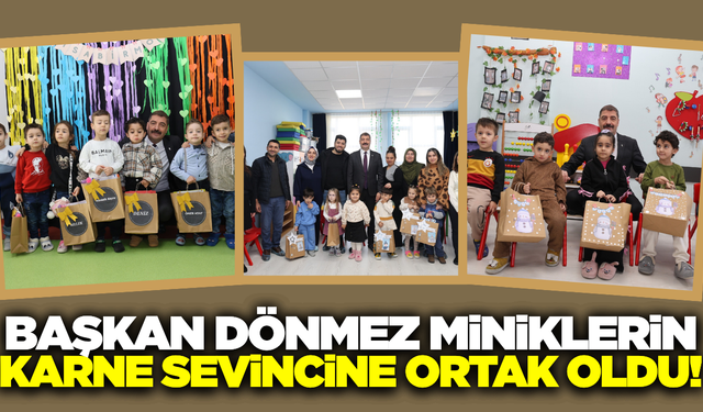 Kula'da miniklerin karne heyecanı!