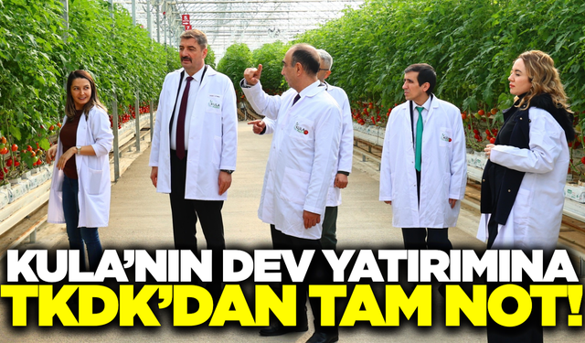 TKDK, Kula Jeotermal Kaynaklı Teknolojik Sera'da incelemelerde bulundu