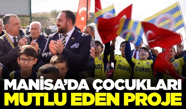 Manisa'da çocukların yüzünü güldüren buluşma