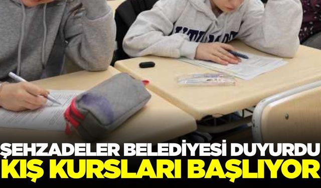 Manisa'da kış dönemi kursları başlıyor