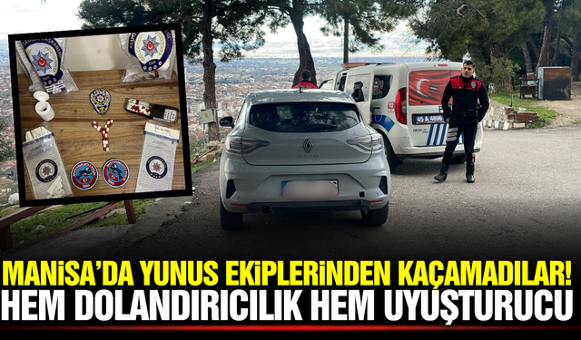 Manisa'da sahte altın dolandırıcılarına suçüstü: Araçtan uyuşturucu çıktı!