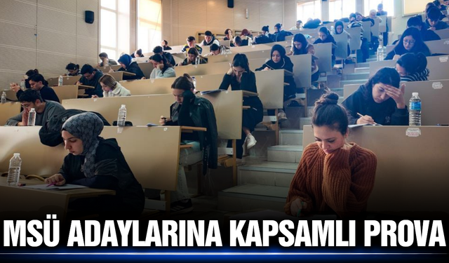 Manisa’da gerçeği aratmayan MSÜ provası!