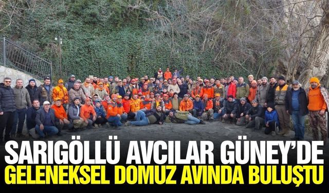 Sarıgöllü avcılar domuz avı etkinliğinde yer aldı