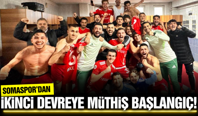 Somaspor, zorlu deplasmandan 3 puanla döndü