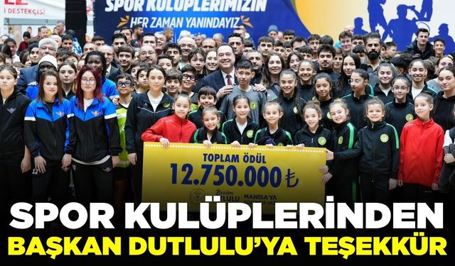Spor Kulüplerinden Başkan Dutlulu'ya teşekkür mesajları geldi