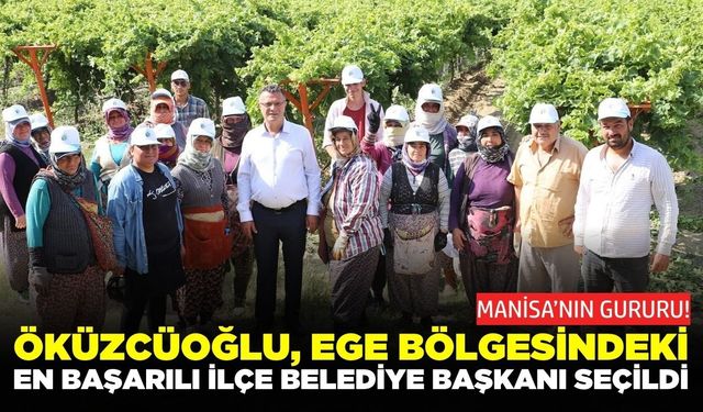 Yılın en başarılı ilçe belediye başkanı, Öküzcüoğlu oldu!