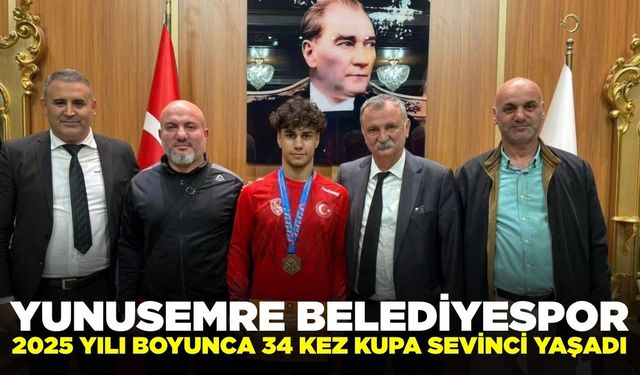 Yunusemre Belediyespor yılı 34 kupa ile tamamladı