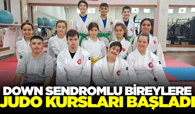 Yunusemre'de down sendromlu bireylere özel judo kursu