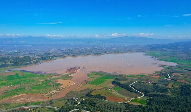 Manisa’da Afşar Barajı Havadan Görüntülendi: 20 Günde 13 Milyon m³ Su