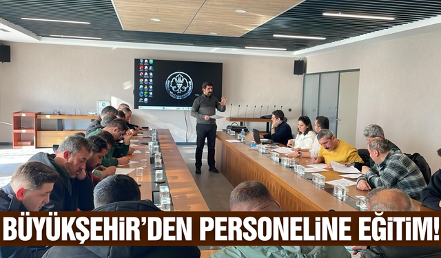 Büyükşehir’den personeline sertifikalı kalorifer ateşleyiciliği eğitimi