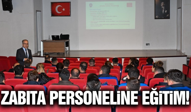 Manisa Büyükşehir’den Zabıta Personeline mevzuat eğitimi