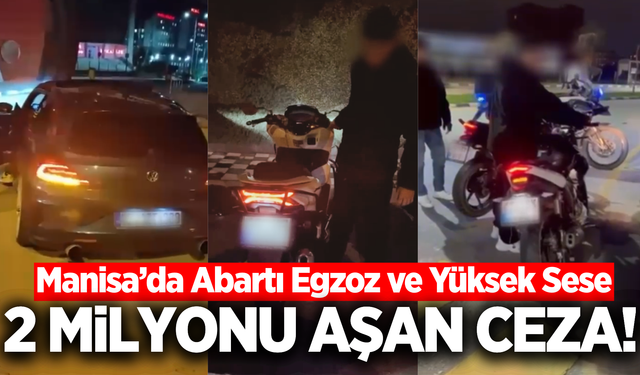 Manisa’da "Gürültü" Denetimi: 413 Sürücüye Ceza Yağdı