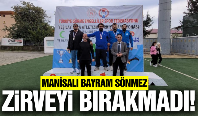 Manisalı görme engelli sporcu üst üste ikinci kez Türkiye Şampiyonu oldu