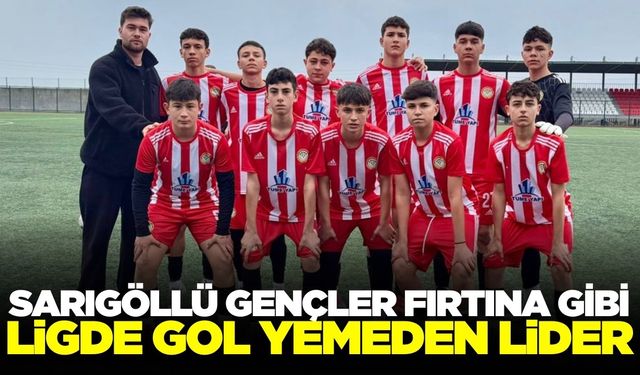 Sarıgöl Gençlerbirliği U15 fırtına gibi: İlk yarının lideri