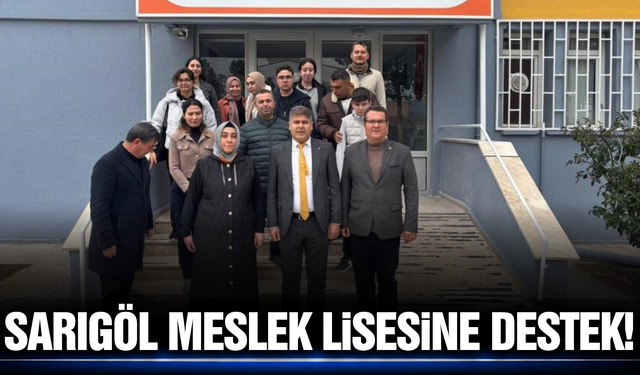 Sarıgöl’de okul tadilatına esnaf desteği!