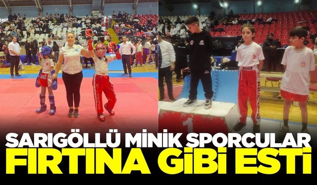 Sarıgöllü minik sporcudan büyük başarı