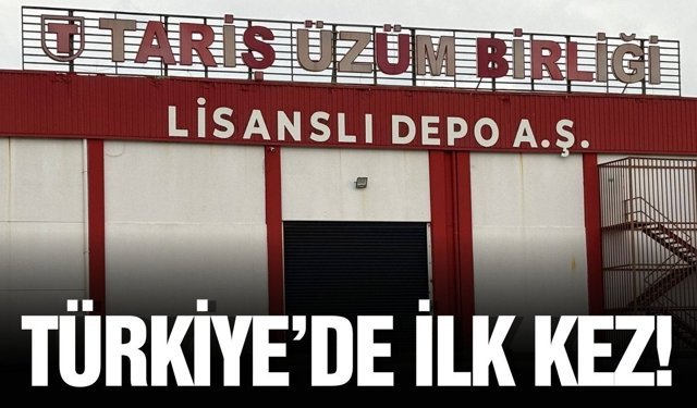 Türkiye’nin lk lisanslı çekirdeksiz kuru üzüm deposu açılışa hazırlanıyor