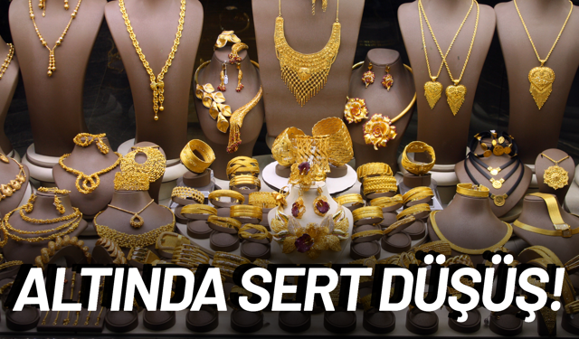 Altın fiyatlarında sert düşüş!