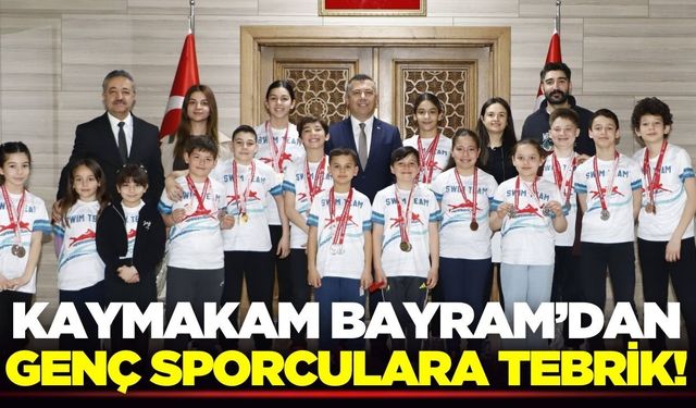 Kaymakam Bayram, sporcuları makamında ağırladı!