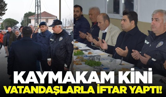 Ahmetli'de gönül sofrası: Kaymakam Kini vatandaşlarla buluştu