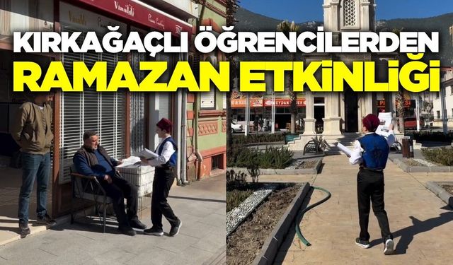Kırkağaç'ta eski Ramazanlar yeniden yaşatıldı