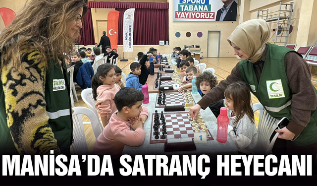 Manisa'da "Yeşilay Haftası Hızlı Satranç Turnuvası" sona erdi
