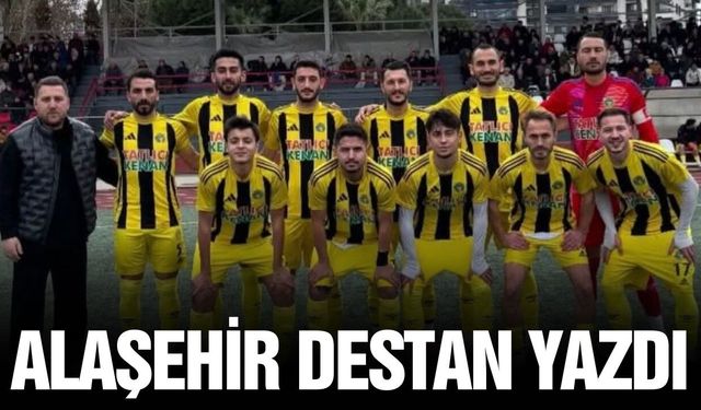 Muhteşem maçın galibi Alaşehir Belediyespor oldu
