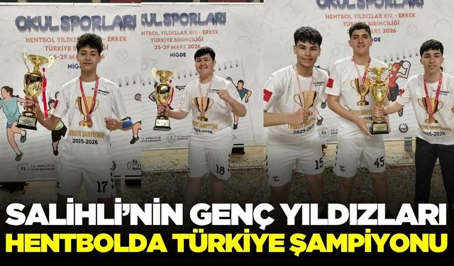 Salihli’den tarihi başarı: Genç sporcular Türkiye şampiyonu