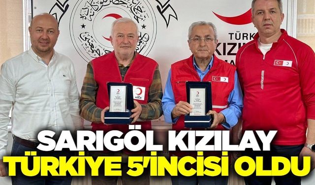 Sarıgöl Kızılay’dan Türkiye genelinde önemli başarı