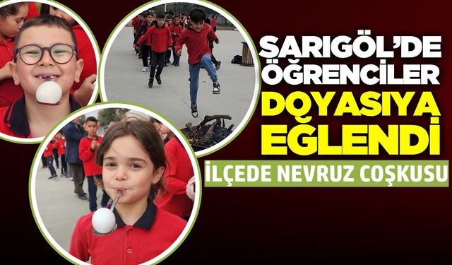 Sarıgöl’ün en büyük ilkokulunda Nevruz coşkusu!