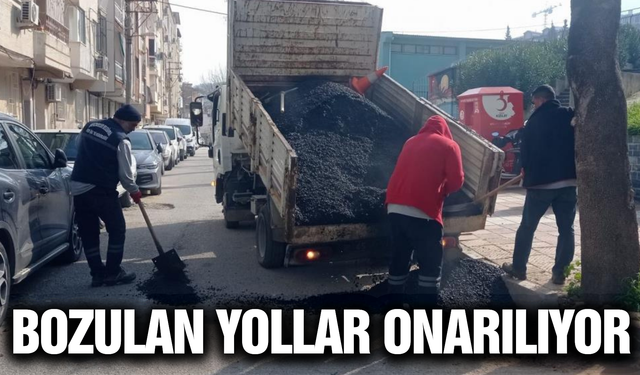 Şehzadeler'de bozulan yollara hızlı müdahale!