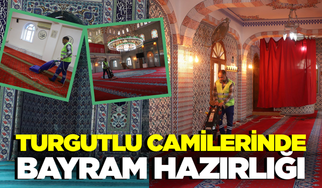 Turgutlu Belediyesi'nden Camilerde Bayram Temizliği