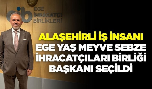 Alaşehirli iş insanı Cengiz Balık, yeni başkan oldu