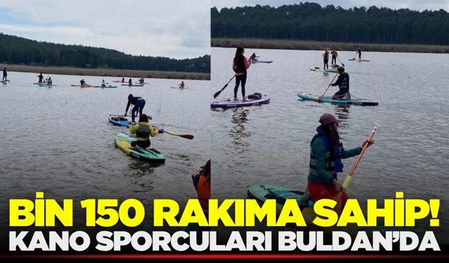 Süleymanlı Yayla Gölü, kano sporcularını ağırladı