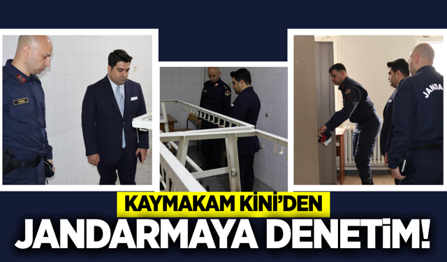 Kaymakam Kini, Jandarma çalışmaları hakkında brifing aldı