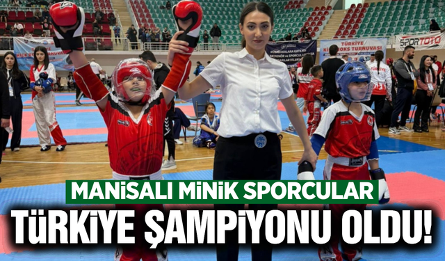 Manisalı sporcular Türkiye Kick Boks Şampiyonası'na damga vurdu!