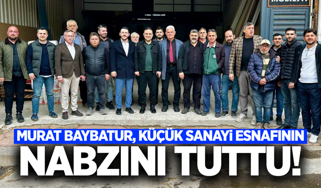 AK Partili Baybatur, küçük sanayi esnafınının taleplerini dinledi