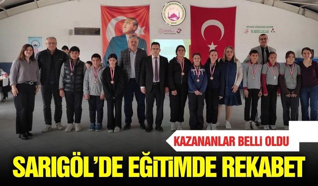 Sarıgöl'de 15 okul kıyasıya yarıştı
