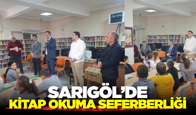 Sarıgöl'de Kaymakam Halil Dalak Öğrencilerle Kitap Okudu