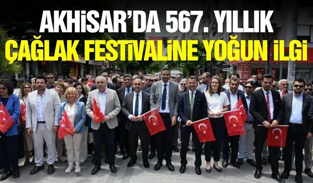 Akhisar’da 567 yıllık gelenek coşkuyla yaşatıldı: Çağlak festivali korteji büyük ilgi gördü
