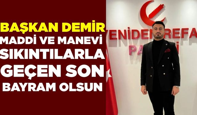 Başkan Demir'den Kurban Bayramı mesajı!